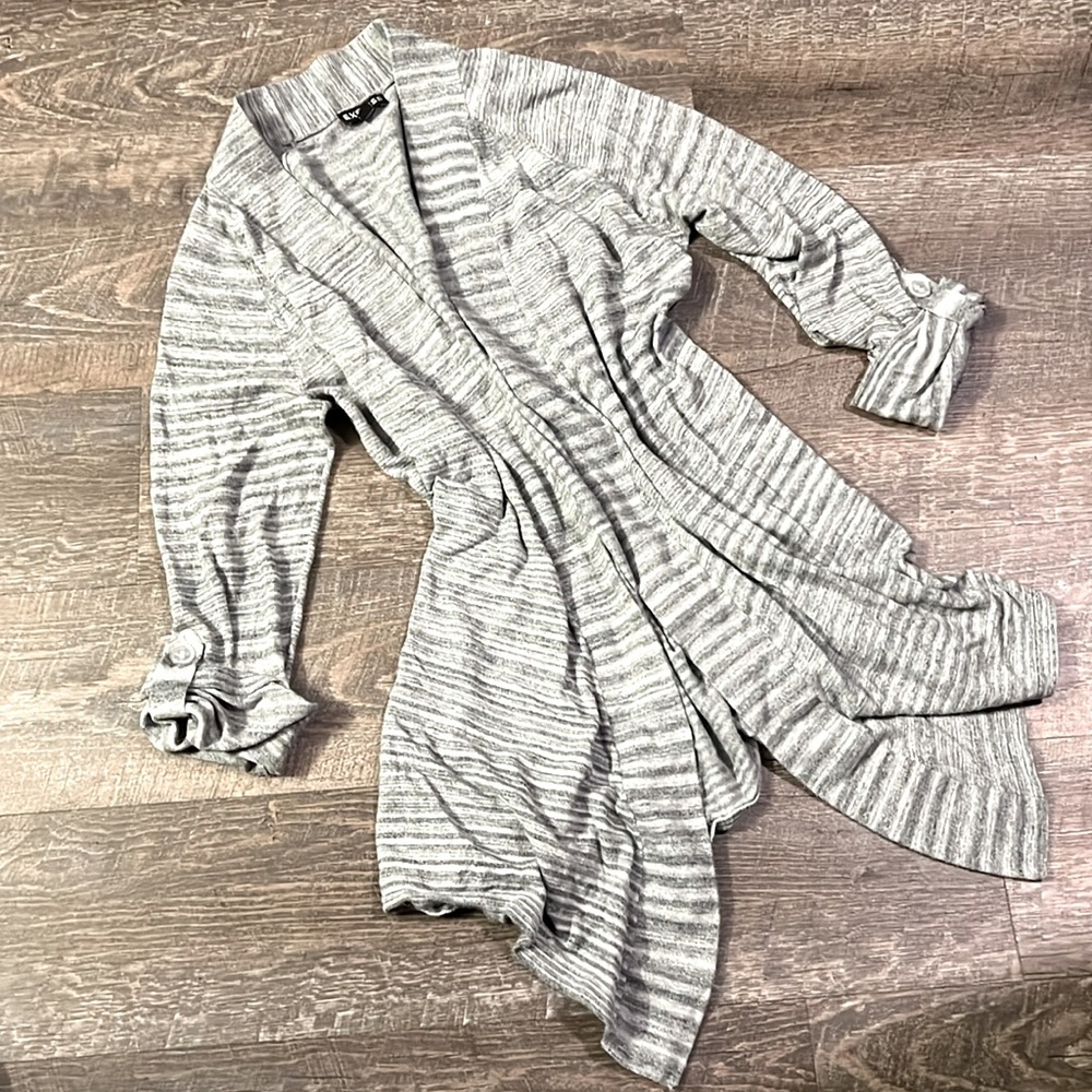 Express striped grey cardigan